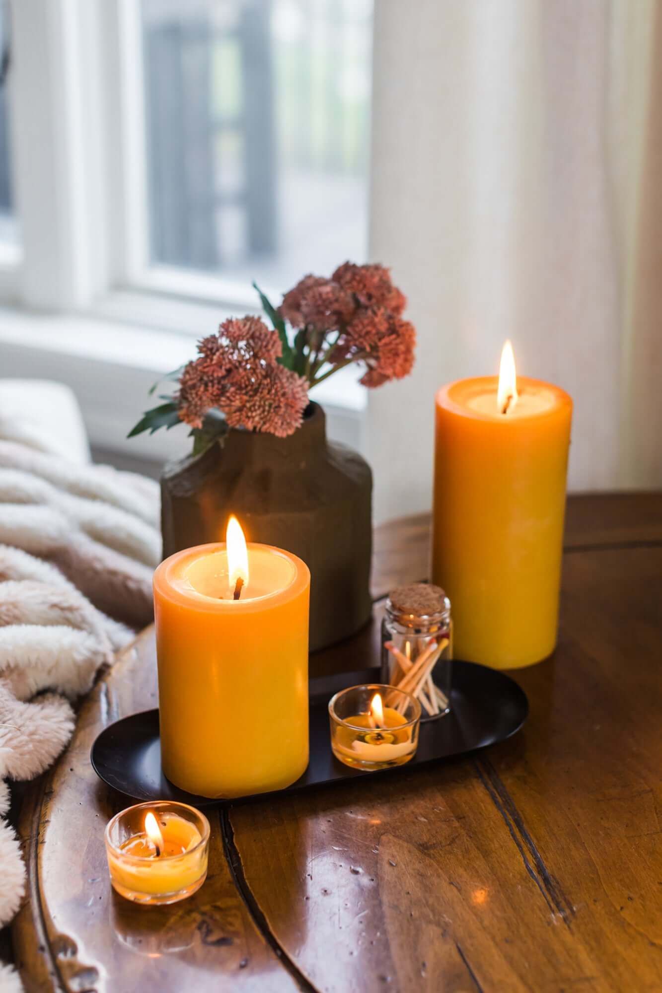 Refill Candles | Beeswax Tea Light Refills + Glass Holders