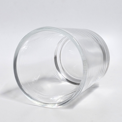 clear glass votive candle holder on its side bluecorn beeswax candles