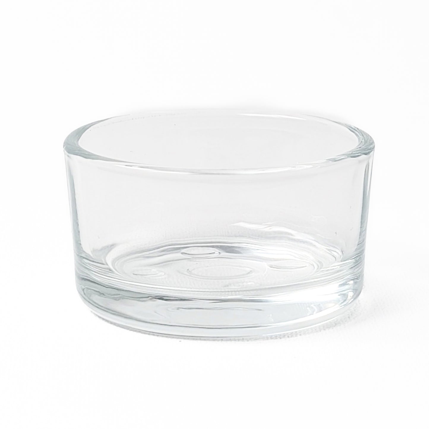 clear glass tea light holder
