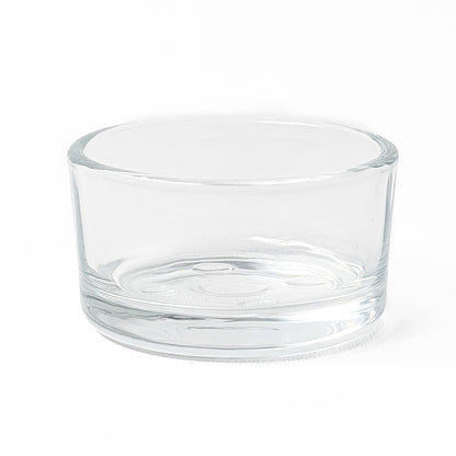 clear glass tea light holder