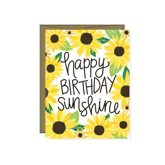 Happy Birthday Sunshine Card - Bluecorn Candles