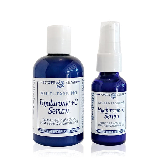 Super Salve Co hyaluronic acid and vitamin C serum bottle