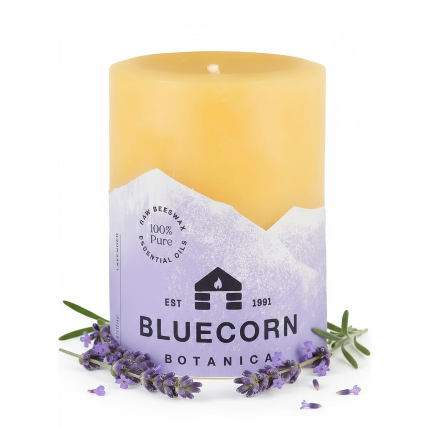 Botanica Beeswax - Scented Pillar Candle