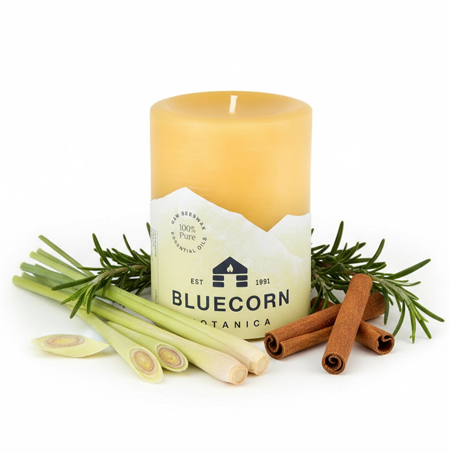 Botanica Beeswax - Scented Pillar Candle