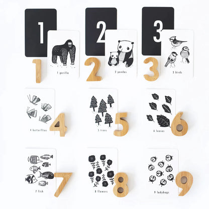 Nature Number Cards - Bluecorn Candles