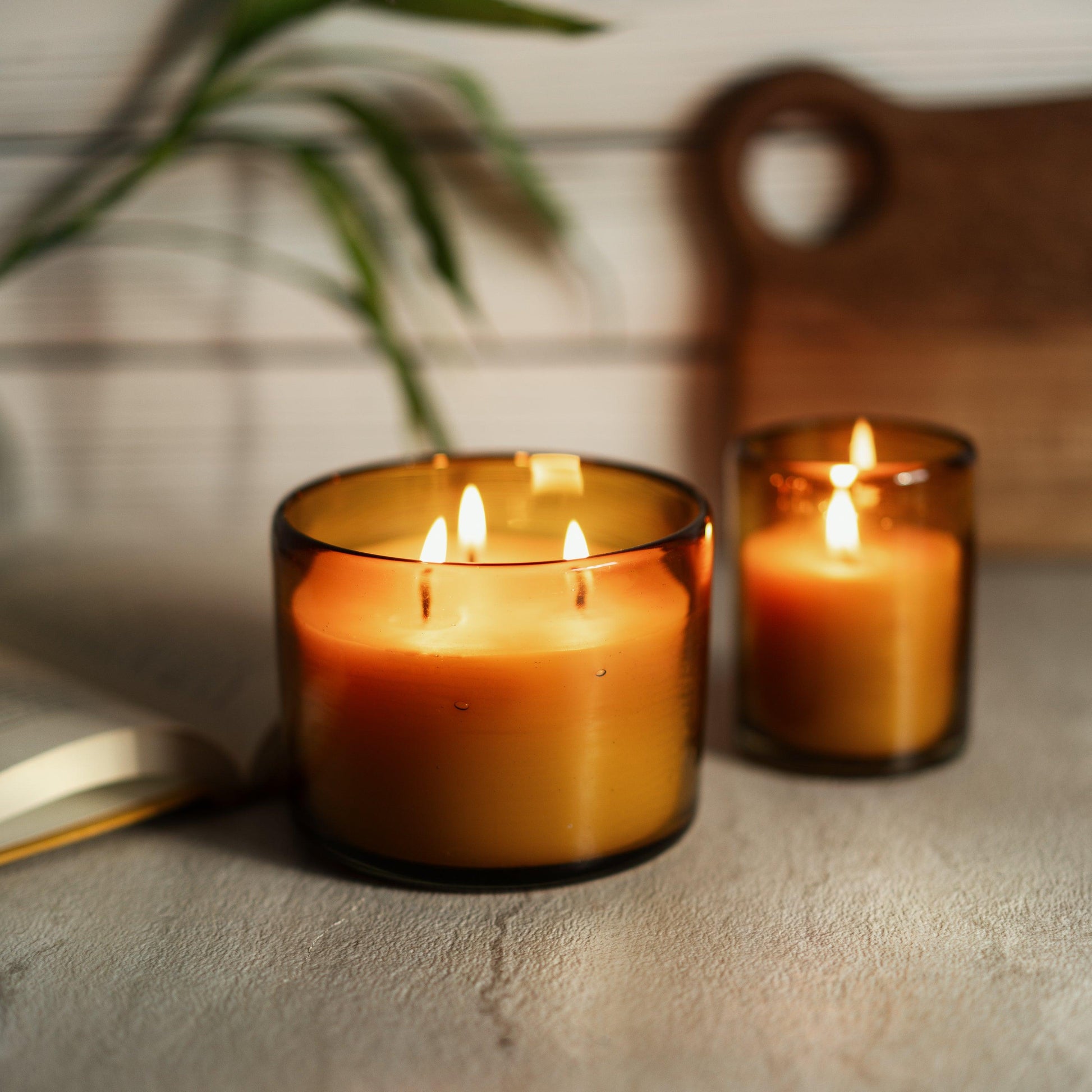 All Natural Beeswax Jar Candle Sets - Recycled Glass Jars