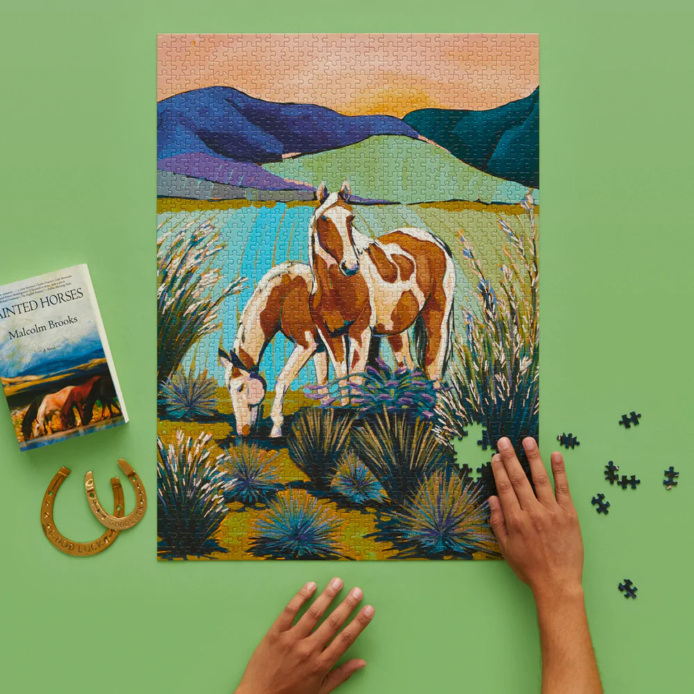 Painted Horses | 1000 Piece Jigsaw Puzzle - Bluecorn Candles