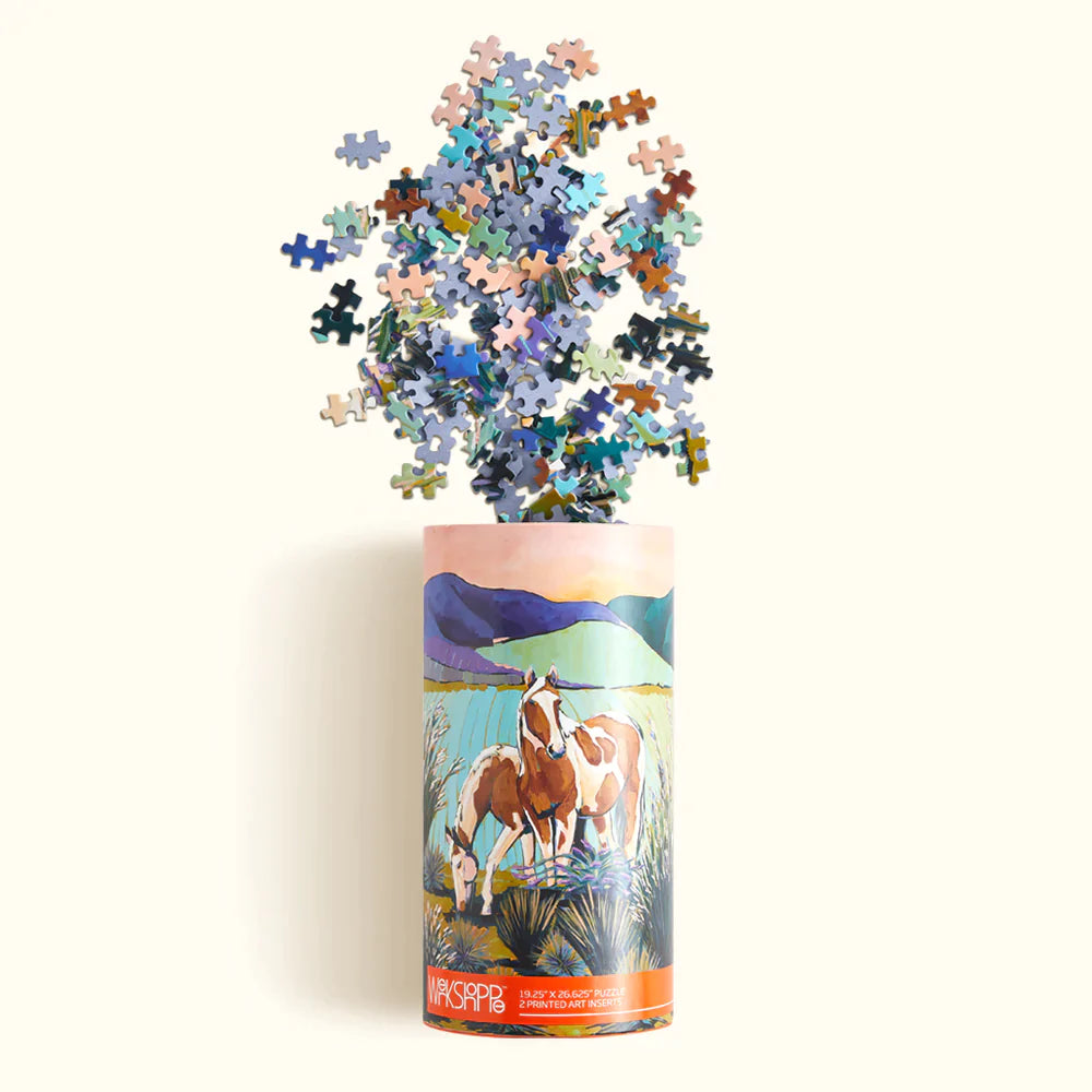 Painted Horses | 1000 Piece Jigsaw Puzzle - Bluecorn Candles