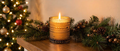 pine scented christmas tree candle from bluecorn candles