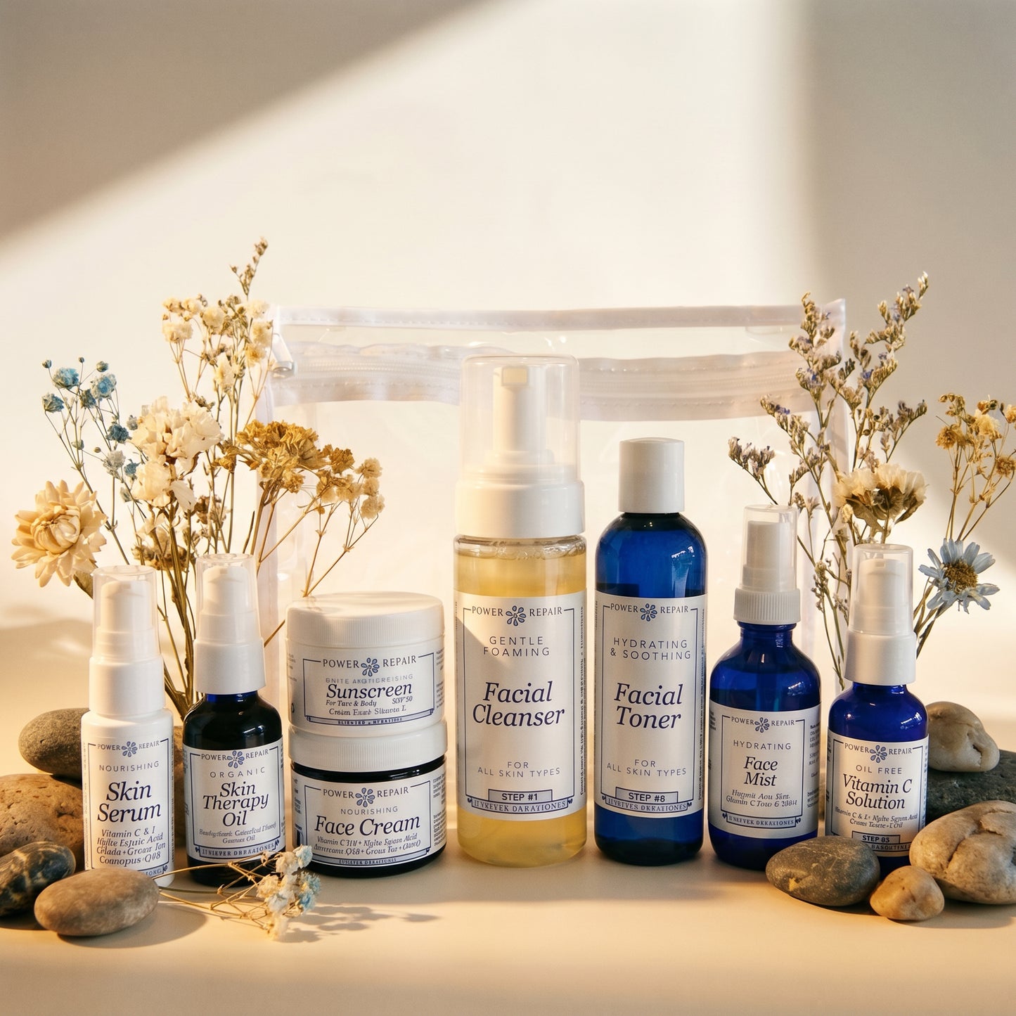 Super Salve Co Complete Facial Skincare Set – 8 Full-Size Products