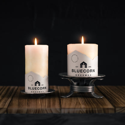 Ivory Pure Beeswax Pillar Candles - 3 x 3
