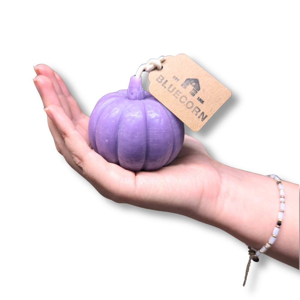 Pumpkin Shaped Beeswax Candle