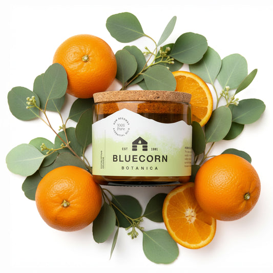 Beeswax Botanica Scented Candle in Blown Glass