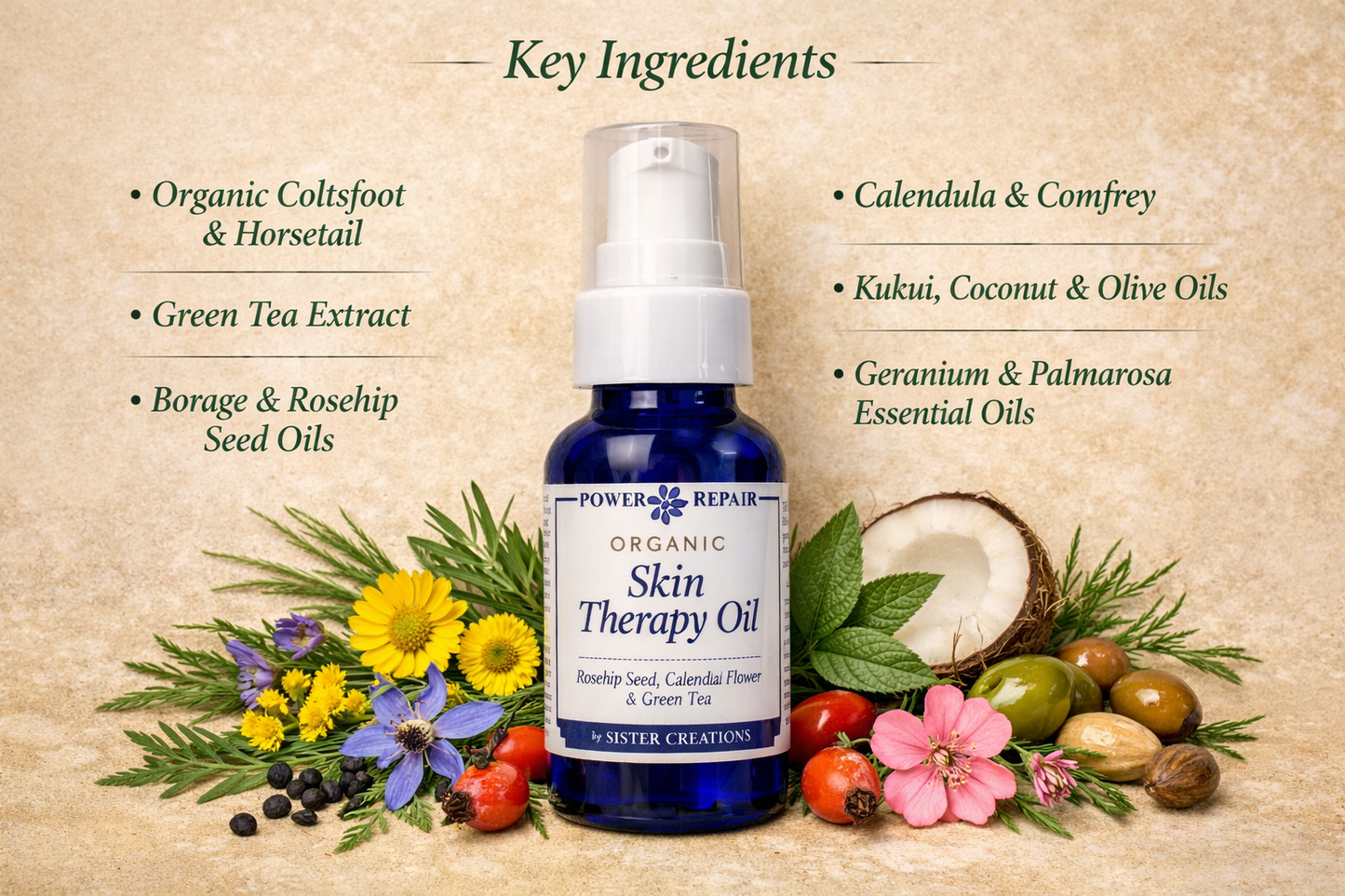 Power Repair Organic Skin Therapy Oil