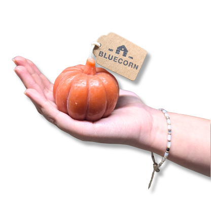 Pumpkin Shaped Beeswax Candle