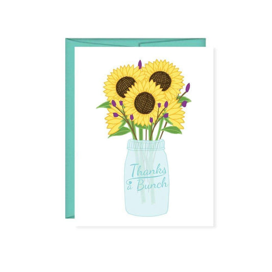 Thanks A Bunch Greeting Card - Bluecorn Candles
