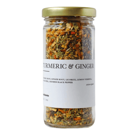 Turmeric & Ginger | Organic Herbal Loose Leaf Tea - Bluecorn Candles
