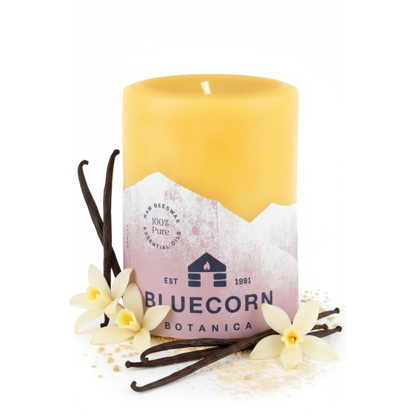 Botanica Beeswax - Scented Pillar Candle