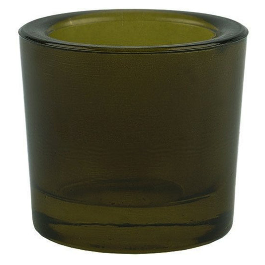Vintage Green Votive Candle Holder - 50% Recycled Glass